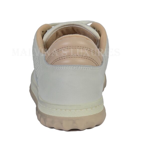 GUCCI SNEAKERS MAC 80 EMBROIDERED LOGO DISTRESSED LEATHER SHOES sz 37.5 7.5 - Picture 9 of 15